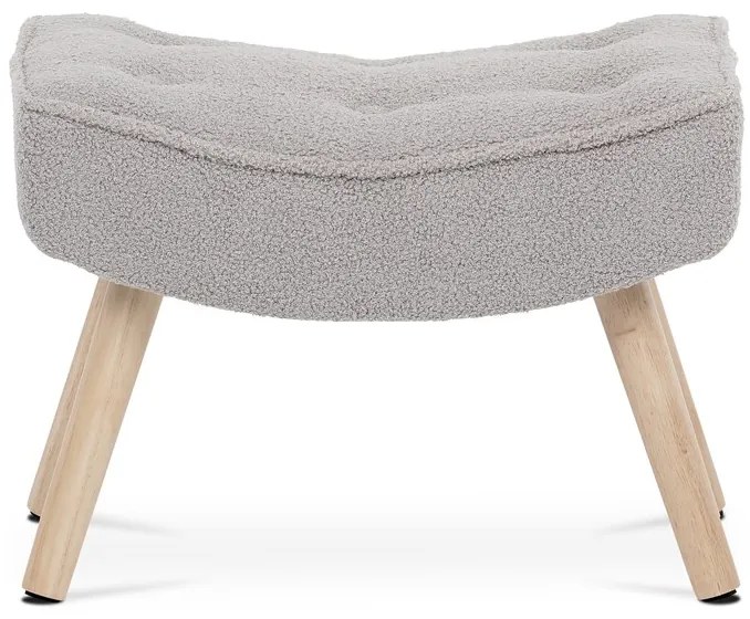 Autronic BONTEC Podnožka, sivá látka, AK-309P GREY2 Farba: Biela