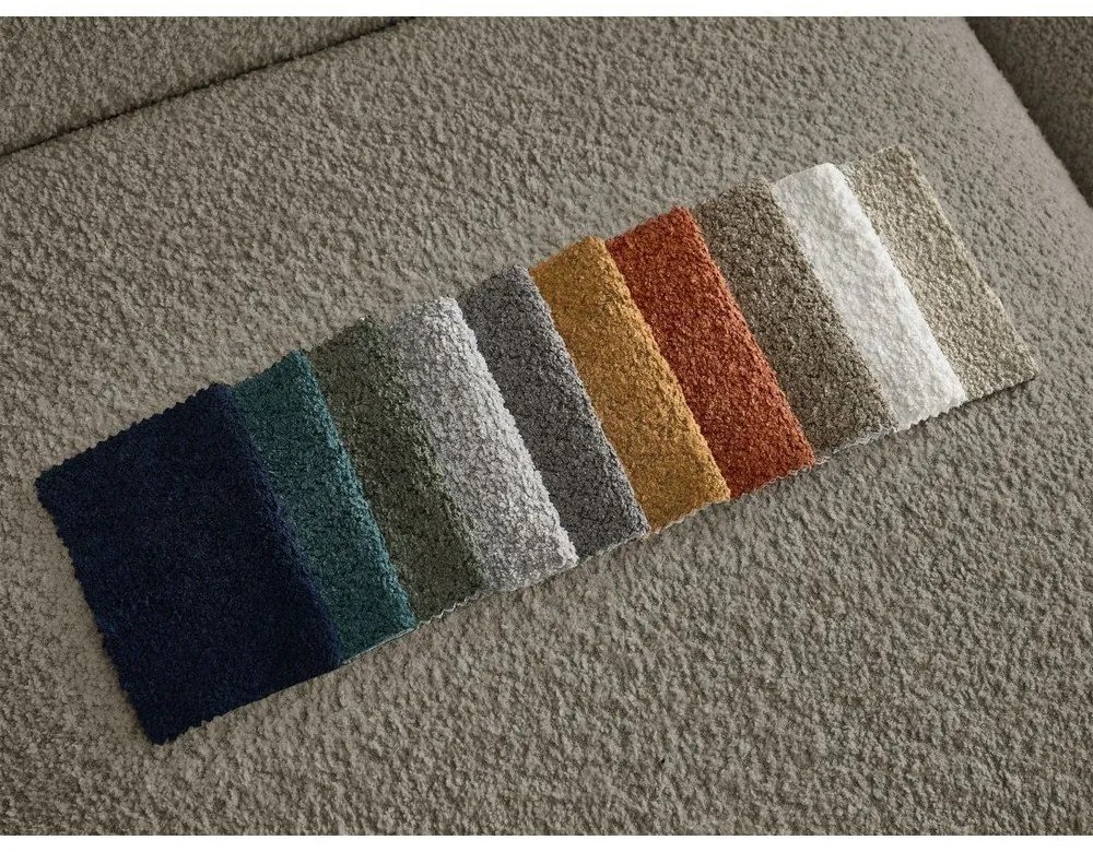 Sivohnedá pohovka z textílie bouclé 230 cm Tina – Bobochic Paris