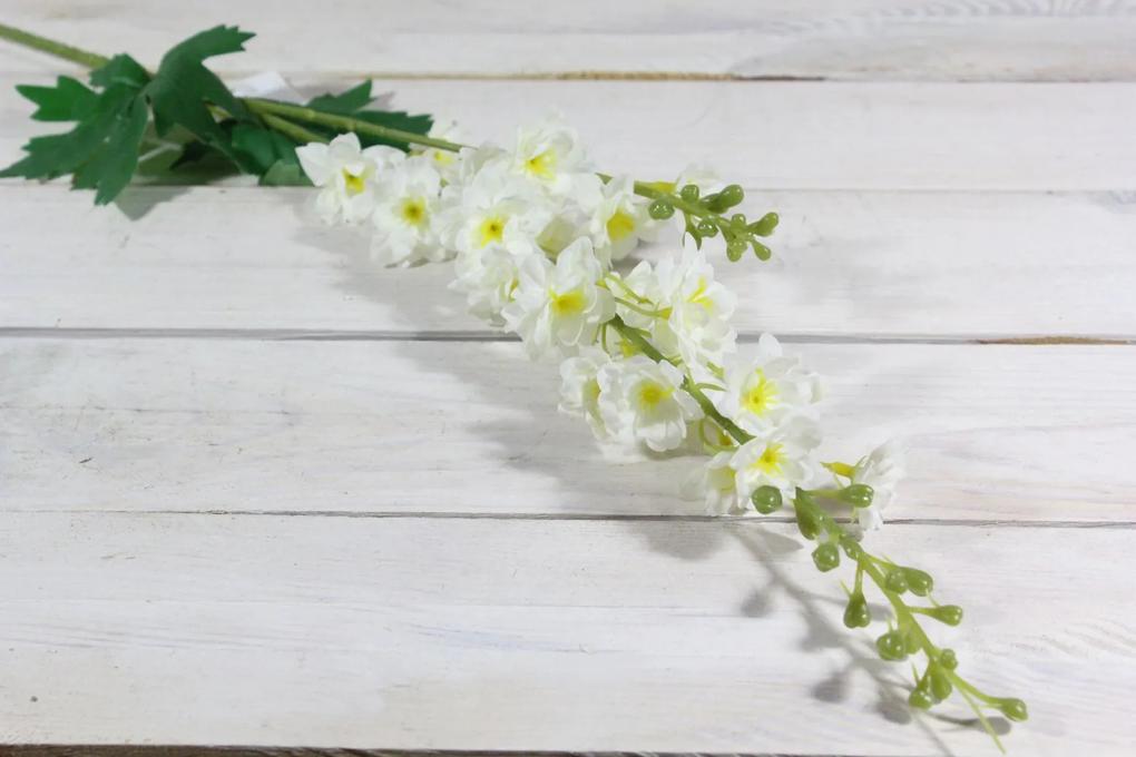 Umelý kvet STRAČIA NÔŽKA - biela (v. 88 cm)