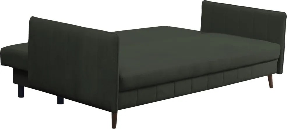 Rozkladacia pohovka Vannes, tmavo zelená látka