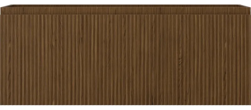 Mexen Rivel, kúpeľňová skrinka pod umývadlo 120 cm, 1 zásuvka, drážkovaná, orech, 91A20-12047-1-BF86