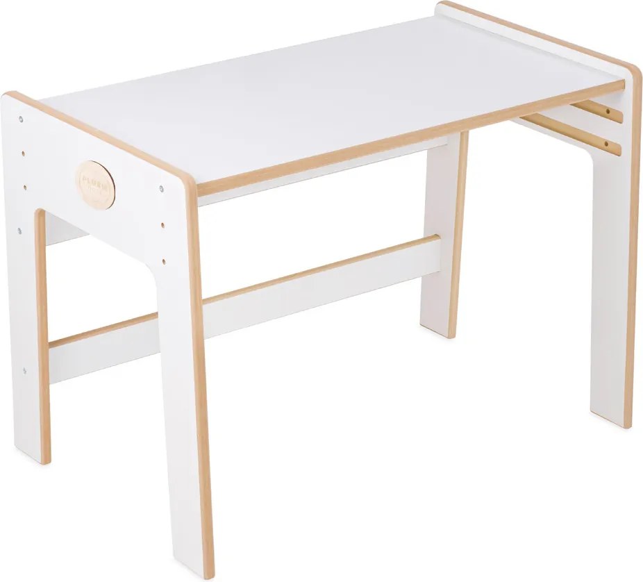 Montessori súprava do detskej izby – stôl a stolička, biela