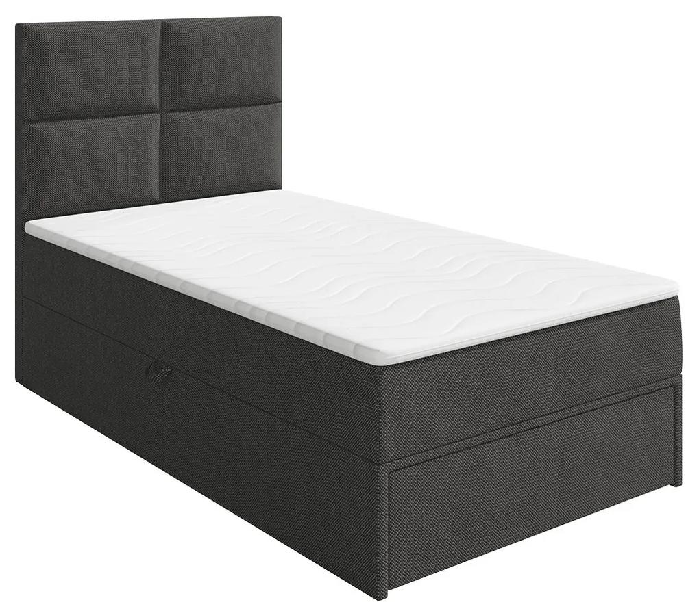 Kontinentálna posteľ Hudson Lux 1, Strana: pravá, Rozmer postele: 90x200 cm, Farby: Muna 10