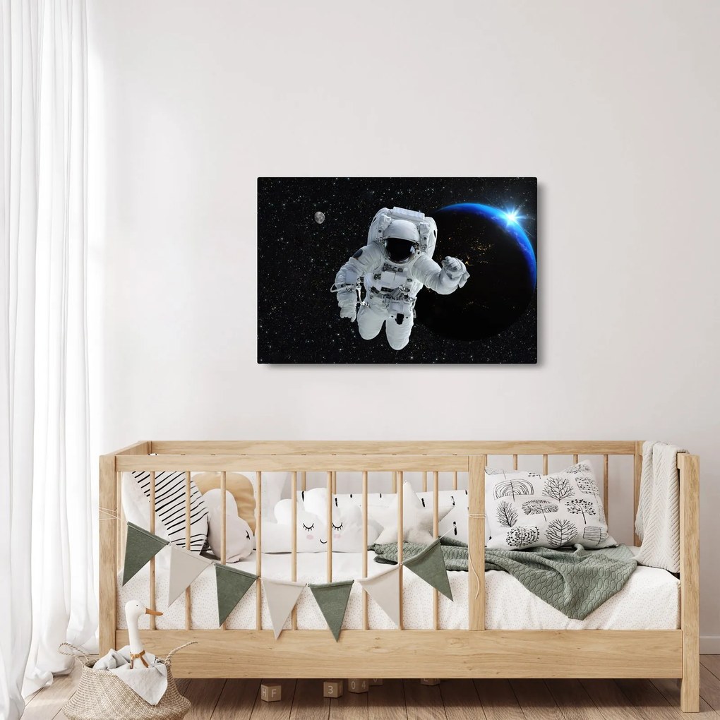 Obraz - Astronaut vo vesmíre (90x60 cm)