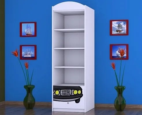 Detská skriňa POLÍCIA - TYP 4B - biela