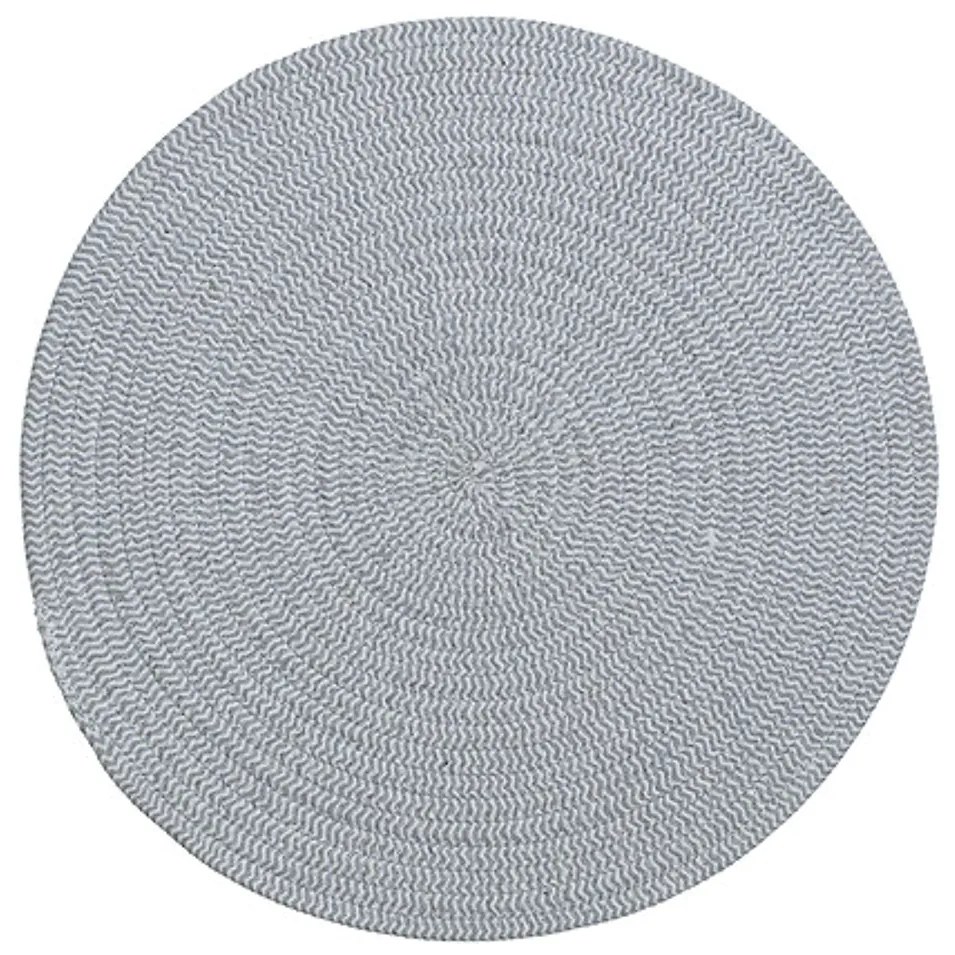 Okrúhle prestieranie na stôl COTTON SPIRAL Ø 38 cm sivé
