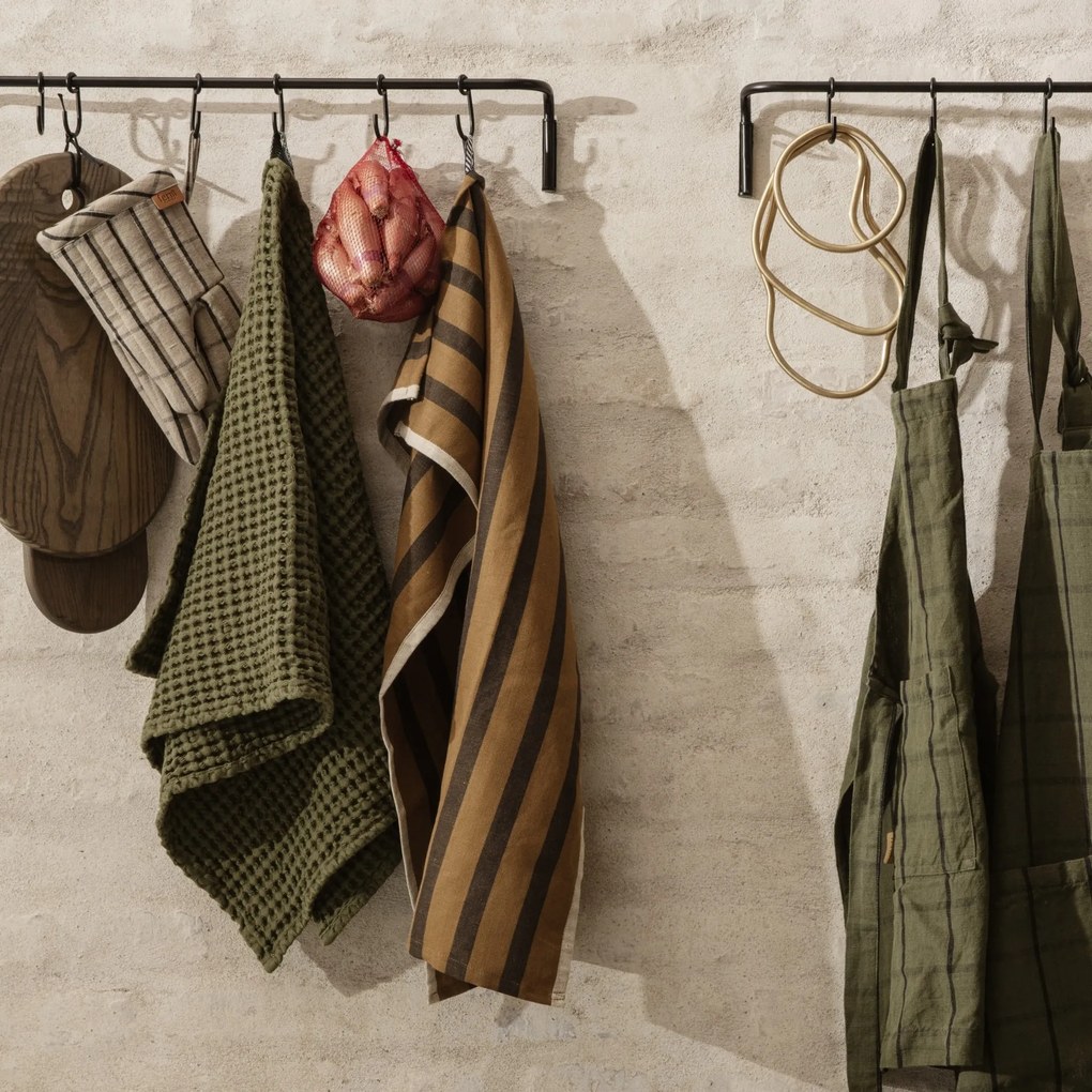 Ferm Living Osuška z organickej bavlny Olive 70 × 140 cm
