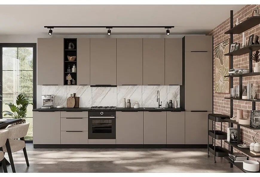 Kuchynská linka Aria TA/BL 390 cm bez kuchynskej dosky