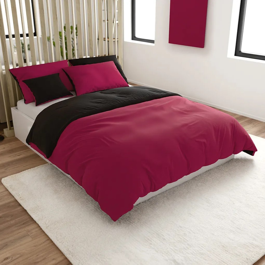 Bavlnené obliečky MONOCHROMATIC vínové Rozmer obliečky: 70 x 90 cm | 140 x 200 cm