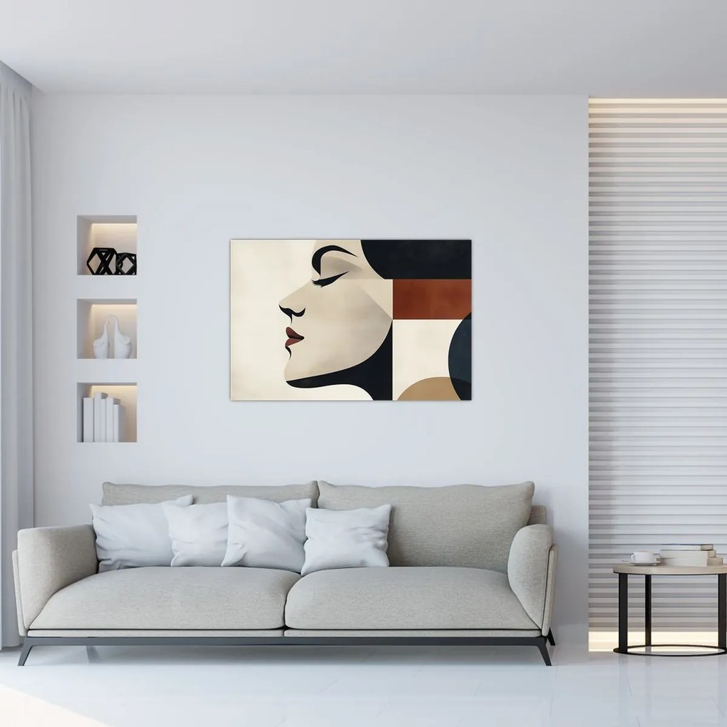 Obraz - Žena z profilu (90x60 cm)