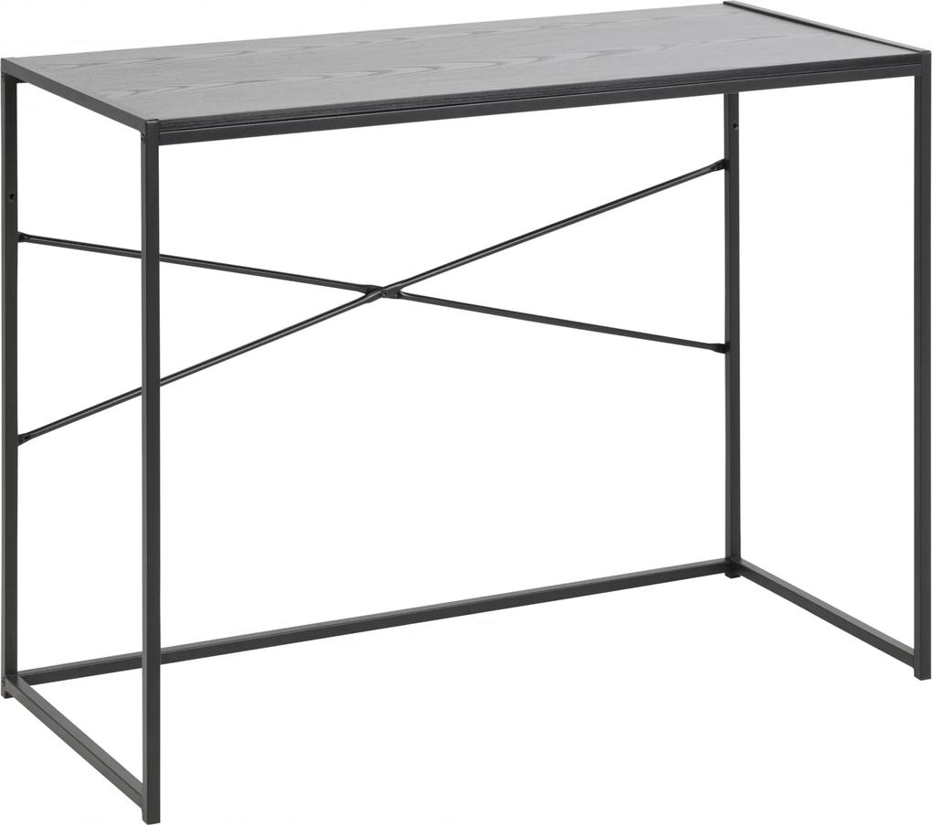 Bighome - Písací stôl SEAFORD 100 cm, sivá