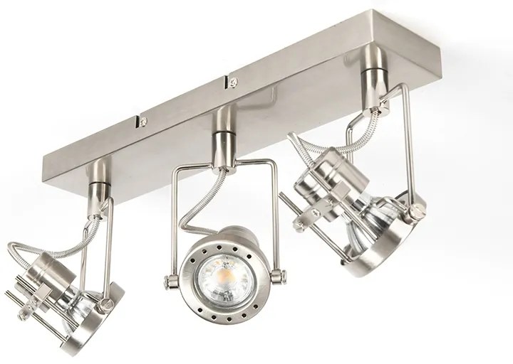 Priemyselný reflektor oceľový 3-svetelný otočný a naklápací - Suplux