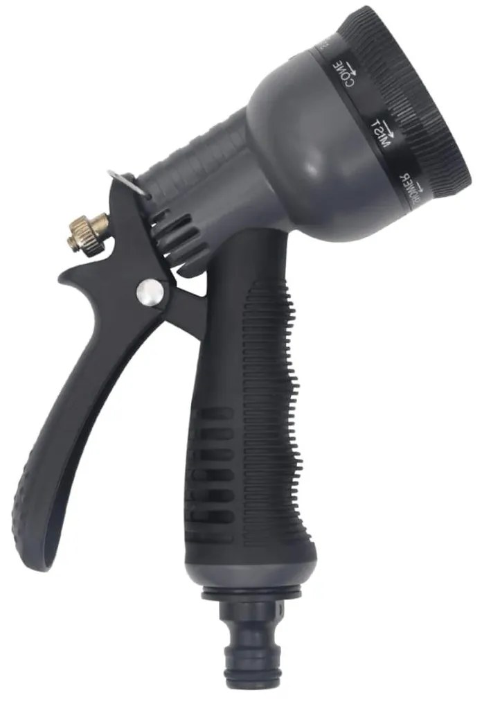 Záhradná hadica s tryskou, strieborná 0,6" 22,5 m, oceľ