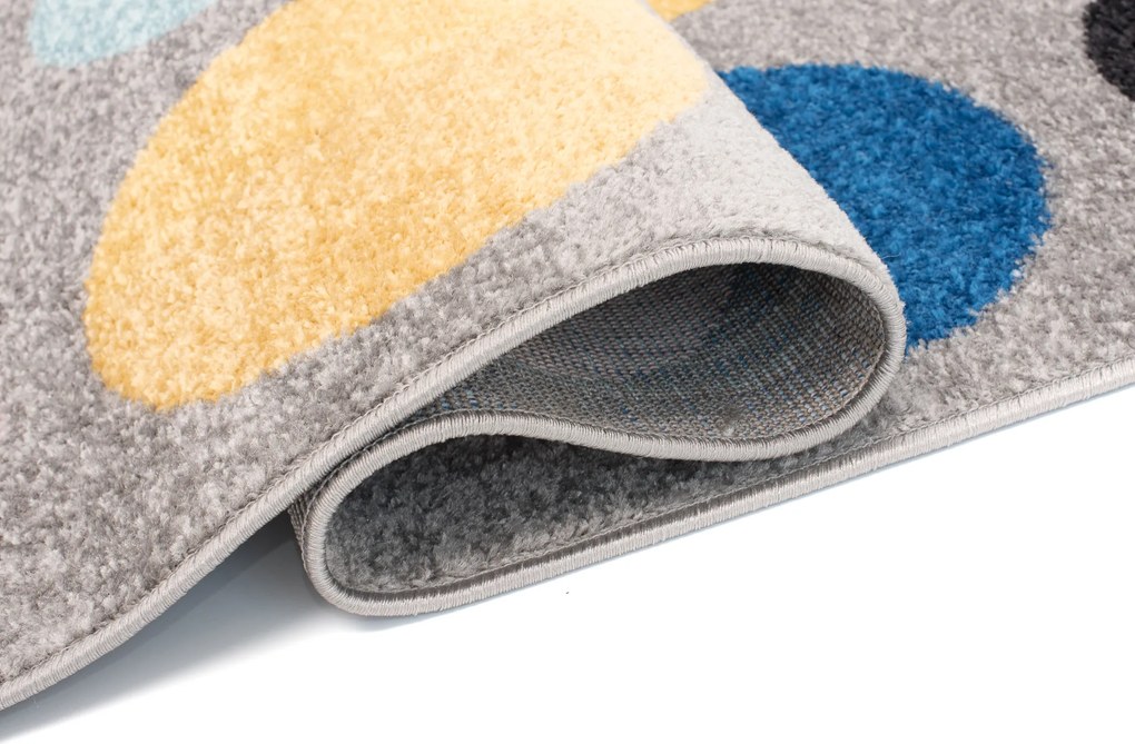 TA Koberec C937C TMAVO_ŠEDÁ/RUŽOVÁ AZÚROVÁ Rozmer: 240x330 cm