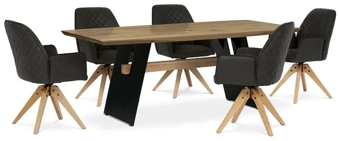 Autronic BONTEC Jedálenský stôl 200x100cm, masív, dub, DS-M200 DUB Farba: Prírodné