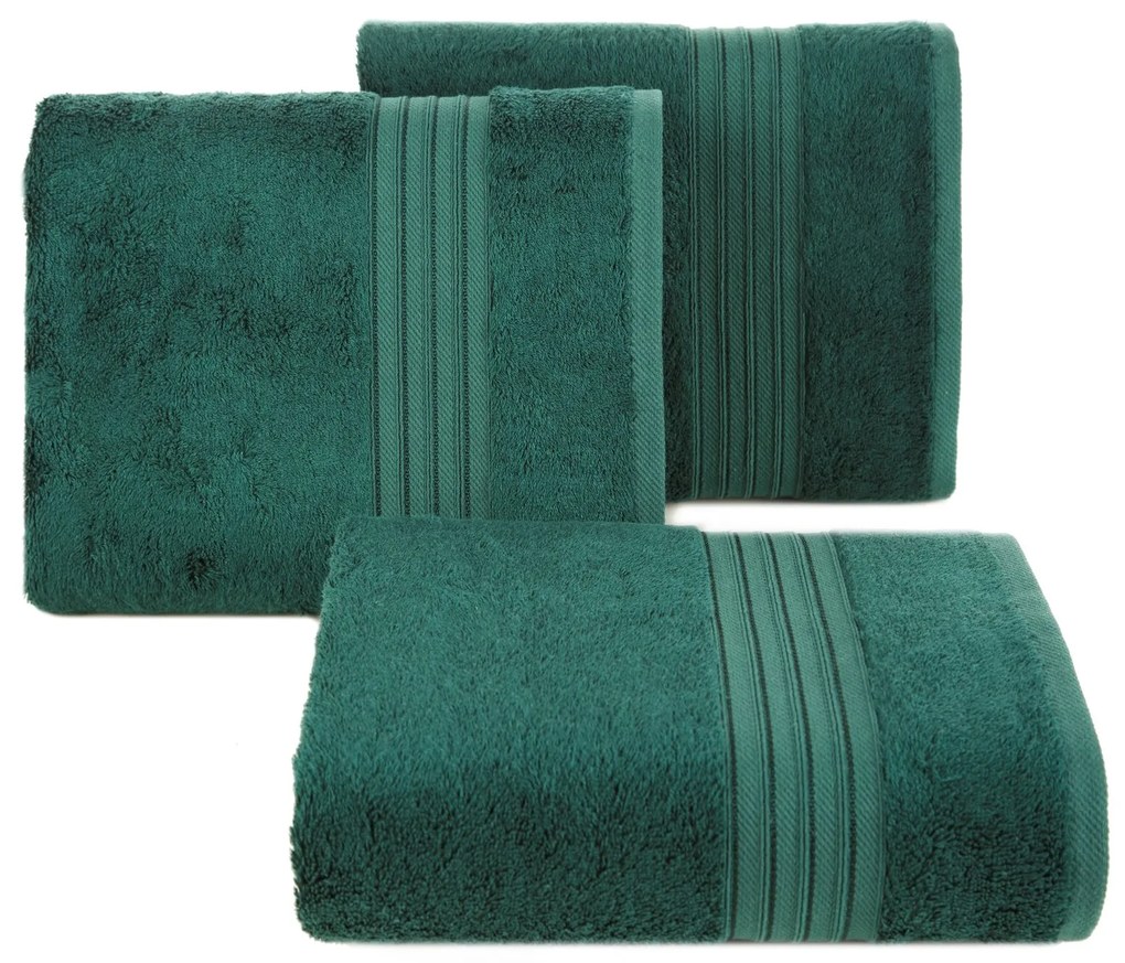 BAVLNENÝ UTERÁK AURA 30X50 CM TMAVOZELENÁ