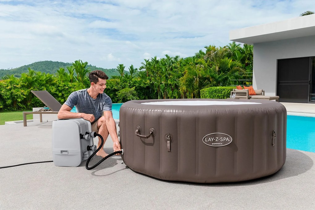 BESTWAY Lay-Z-Spa Dominica EnergySense Smart HydroJet Vírivka, 196 x 71 cm, 6 osôb 6001S