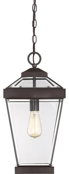Quoizel QZ-RAVINE8-L - Vonkajší luster na reťazi RAVINE 1xE27/60W/230V IP23 hnedá