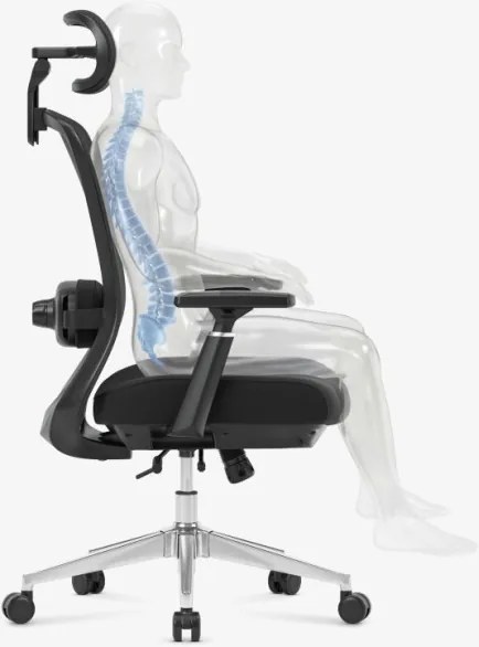 Masážna kancelárska stolička Leadpro 6.0 Black