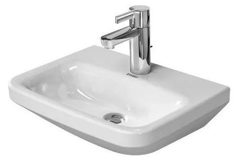 DURAVIT DuraStyle závesné umývadielko s otvorom, bez prepadu, 450 mm x 335 mm, s povrchom WonderGliss, 07084500001