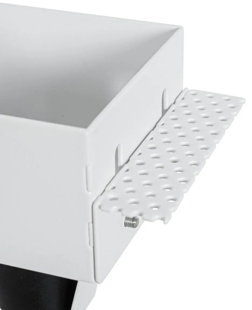 Sada 6 vstavaných bodových svetiel bielych GU10 70 mm bez rámu - Oneon