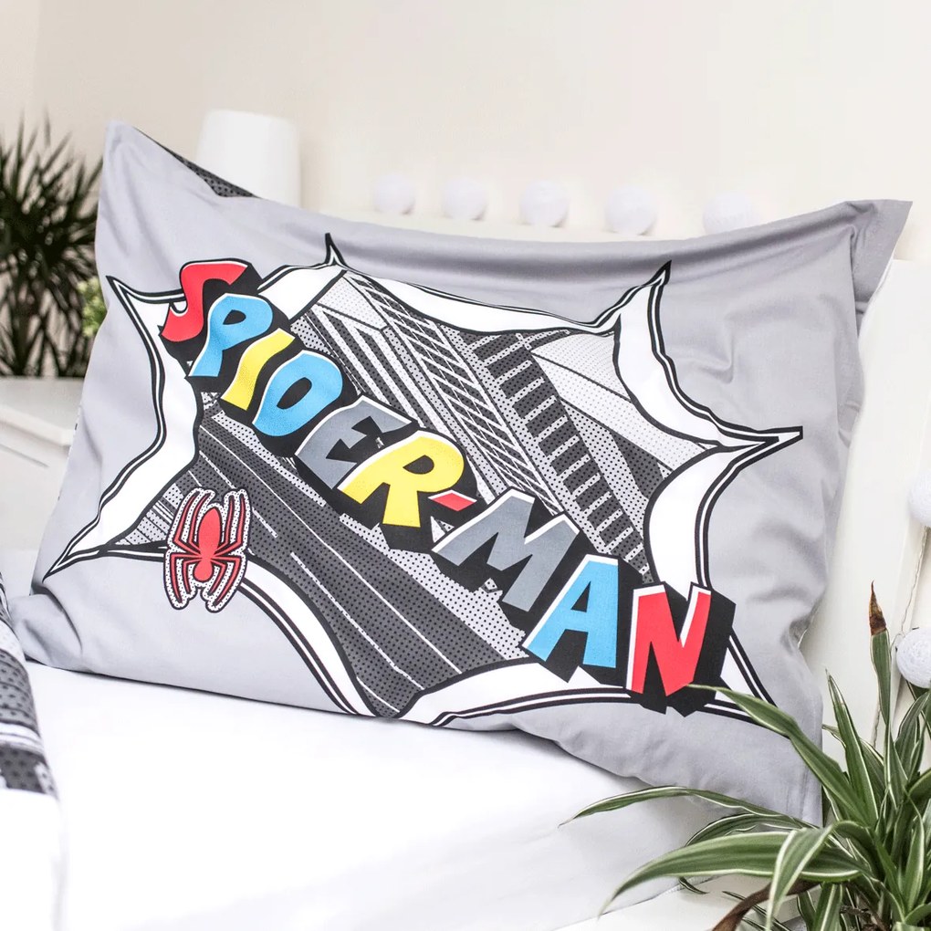 Jerry Fabrics Bavlnené obliečky 140x200 + 70x90 cm - Spider-man "Pop"