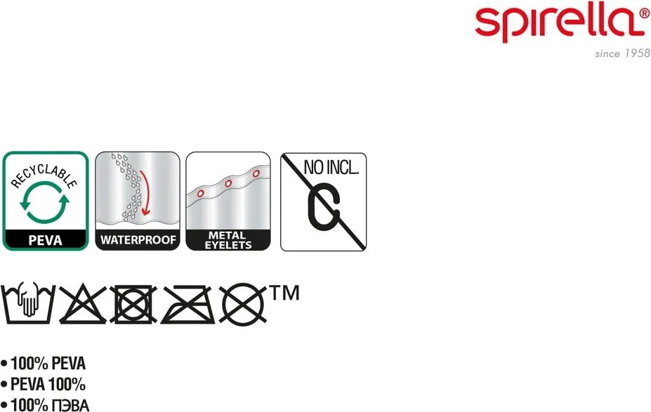 Sprchový záves 180x200 cm Galets – Spirella