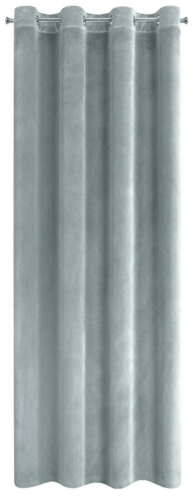 ZATEMŇOVACÍ ZÁVES NA KRÚŽKOCH SAMANTA 140X250 CM STRIEBORNÁ