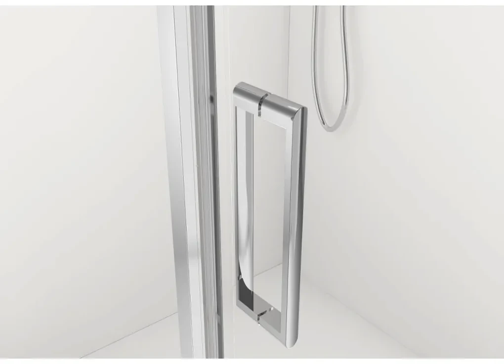 Cerano Porte, 1-krídlový sprchovací kút 90x70 cm, 8mm číre sklo, chrómový profil, CER-CER-413531