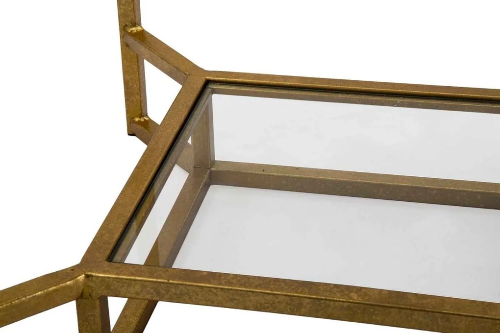 Dizajnový odkladací stolík Tamithy 47 cm zlatý