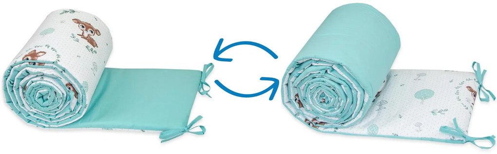 Ankras, mantinel Srnky zelené, Dĺžka 180cm