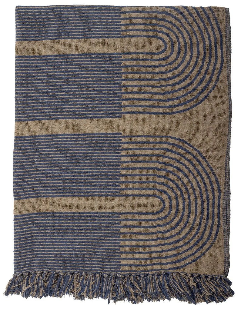 Bloomingville Prehoz z recyklovanej bavlny Tiffanie Blue 160 x 130 cm