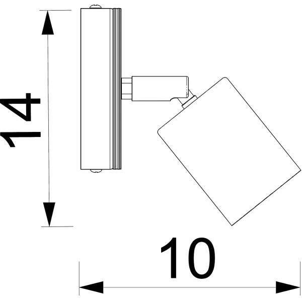 Nástenné bodové svietidlo TULON 1xGU10/8W/230V biela/dub