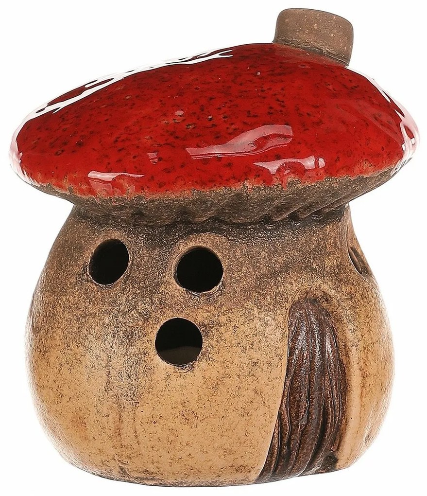 Svietnik Hríbový domček, 1 ks, 12 x 12 x 13 cm