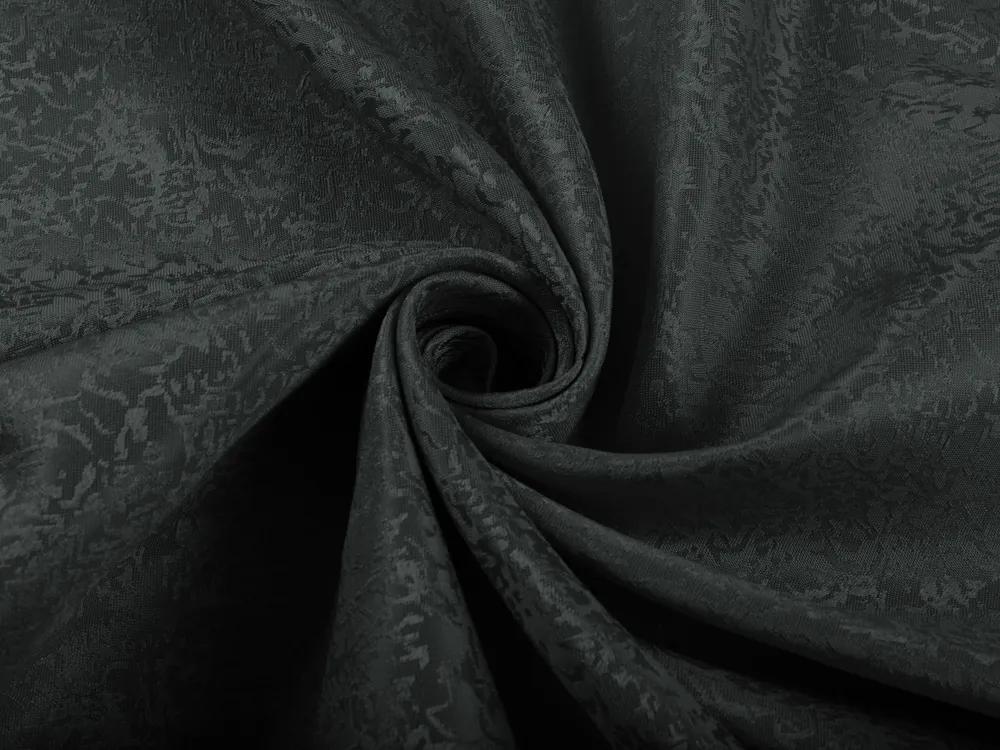 Biante Veľký teflónový oválny obrus TF-046 Venezia čierny 180x240 cm