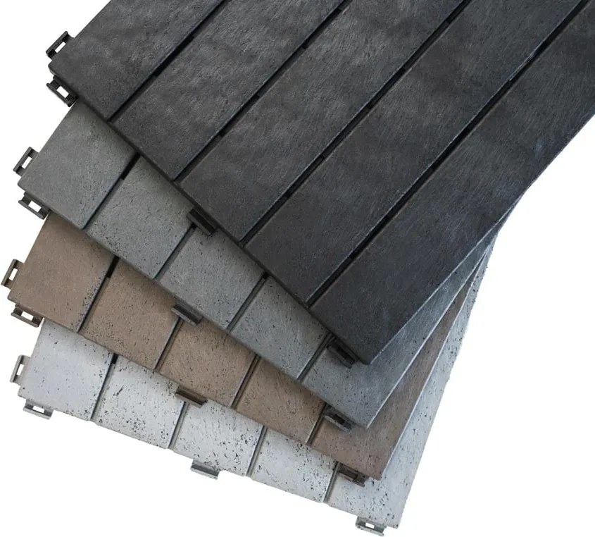 Gumová dlaždica NATURAL STONE 30 x 30 cm, sivá MHEU5100446