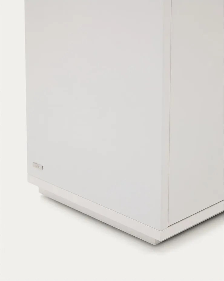 Biela komoda v dekore duba 180x75x36 cm Abilen – Kave Home