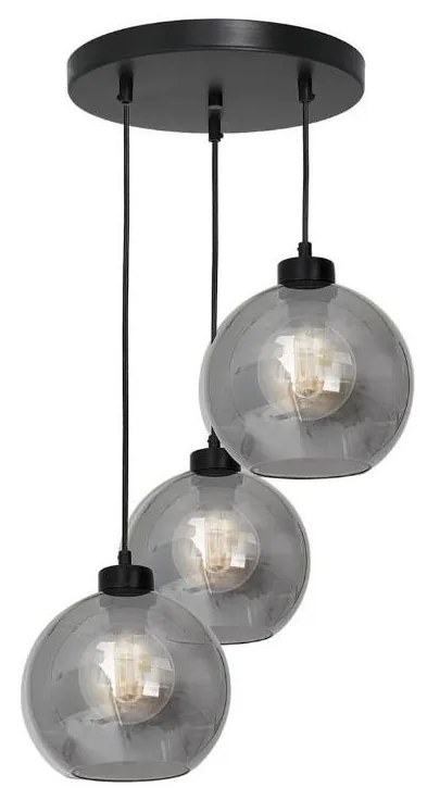 Luster na lanku SOFIA 3xE27/60W/230V čierna