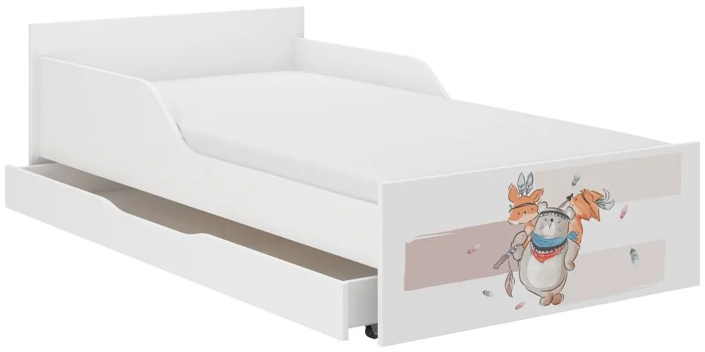 Úchvatná detská posteľ  180 x 90 cm so zvieratkami