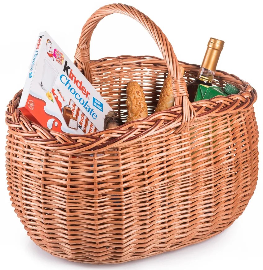 Nákupný kôš prútený Menina VIII.š. 48 x hl. 35 x v. 28/40(cm)