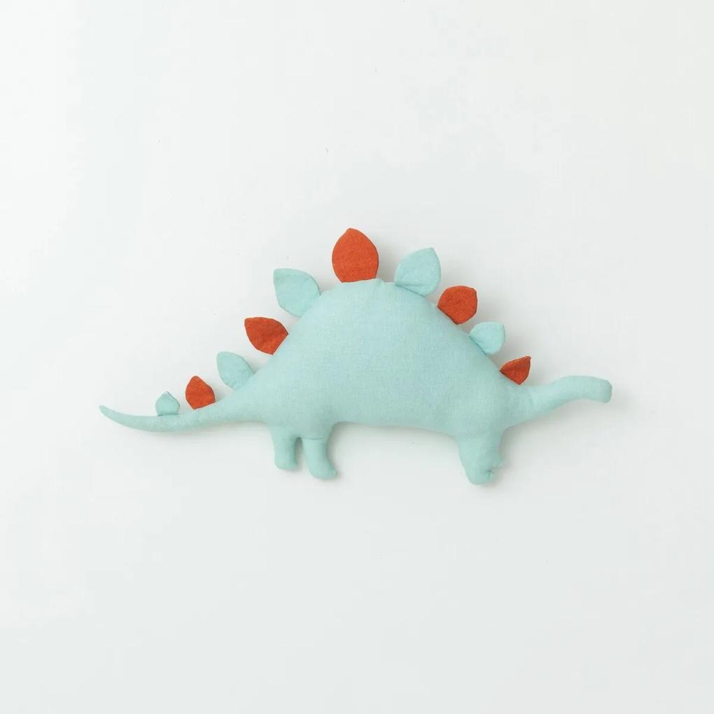 Detský vystužený vankúš "stegosaurus" Dĺžka cca 50 cm. Výška 25 cm.