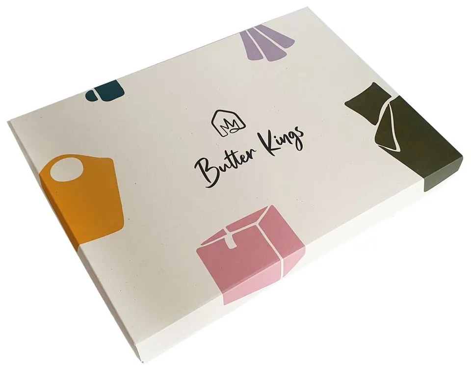 Detské obliečky na jednolôžko z bavlneného saténu 140x200 cm - Butter Kings