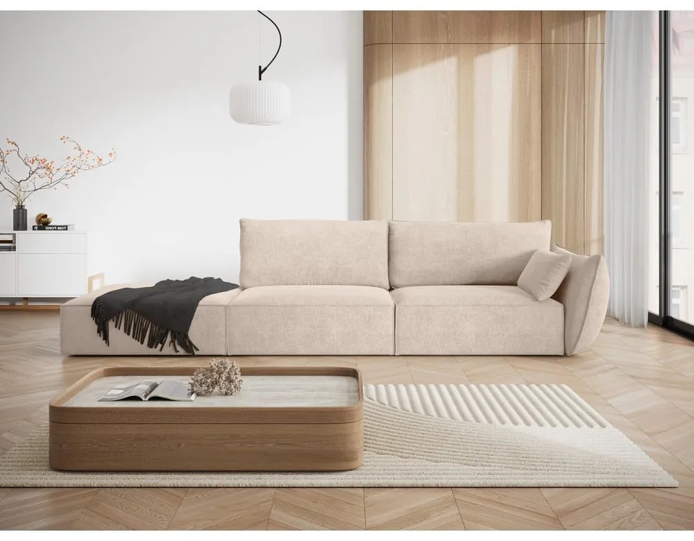 Béžová leňoška (pravý roh) Vanda – Mazzini Sofas
