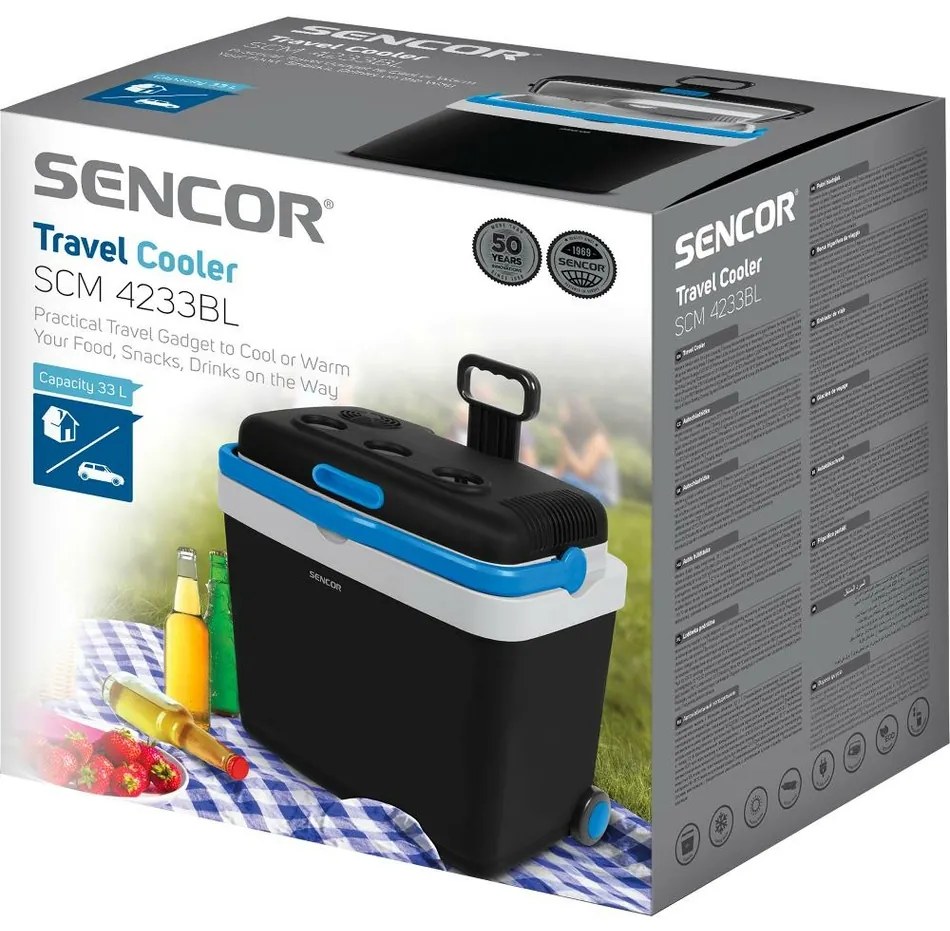 Sencor SCM 4233BL-EUE3 autochladnička, 33 l