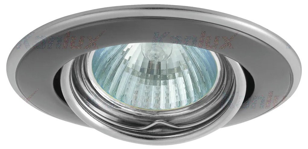 KANLUX Podhľadové bodové flexibilné stropné osvetlenie DURON, 1xGX5,3, 50W, 9cm, okrúhle, grafitové, strieb
