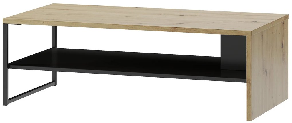 Konferenčný stolík Lucas II 41 120 cm dub Artisan/čierny