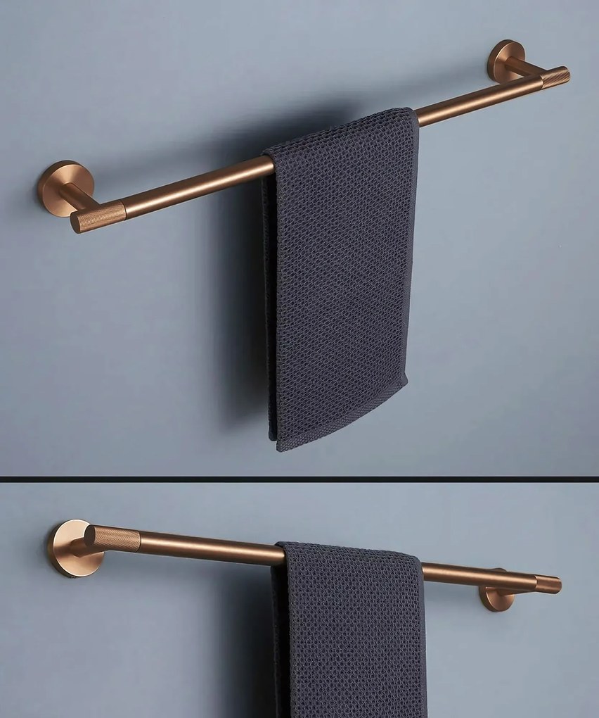 Rea Modern, kúpeľňový vešiak na uteráky 60cm, 6603, medená matná, REA-98001
