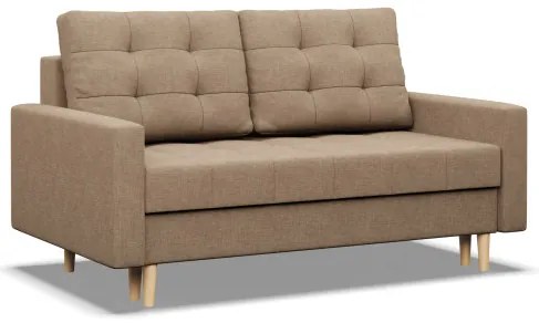 Dvojmiestna pohovka ELMA rozkladacia, cappuccino