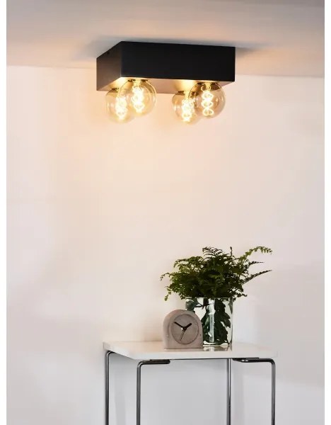 Lucide 30174/04/30 - Stropné svietidlo SURTUS 4xE27/60W/230V