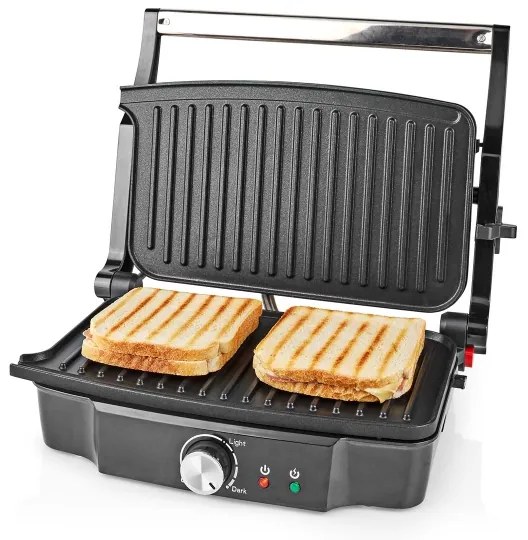 Nedis KAGR131FSR - Kontaktný gril 1500W/230V
